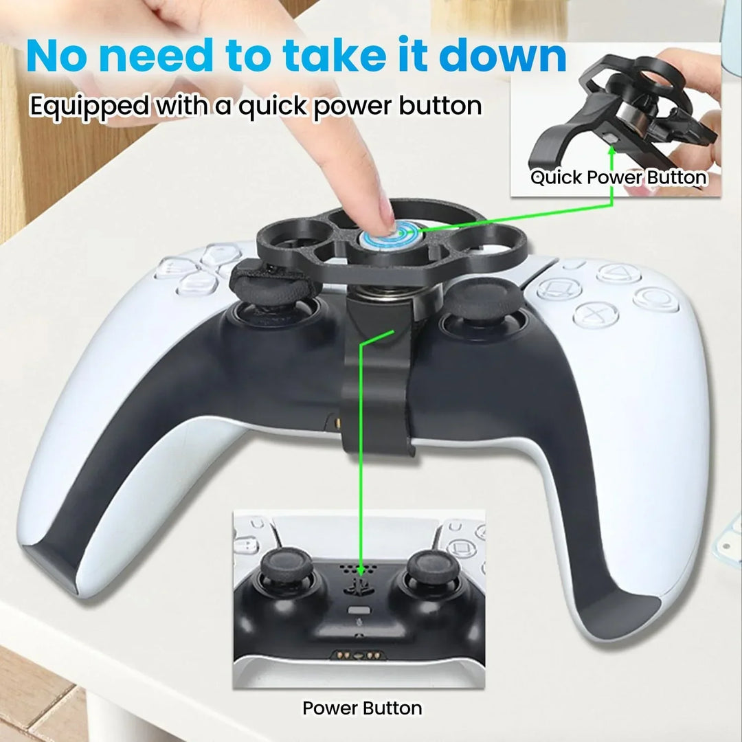 PS5 Controller Mini Steering Wheel Racing Gamepad Accessory 360 Degree Rotation Enhanced Gameplay Summer 2026 Gift