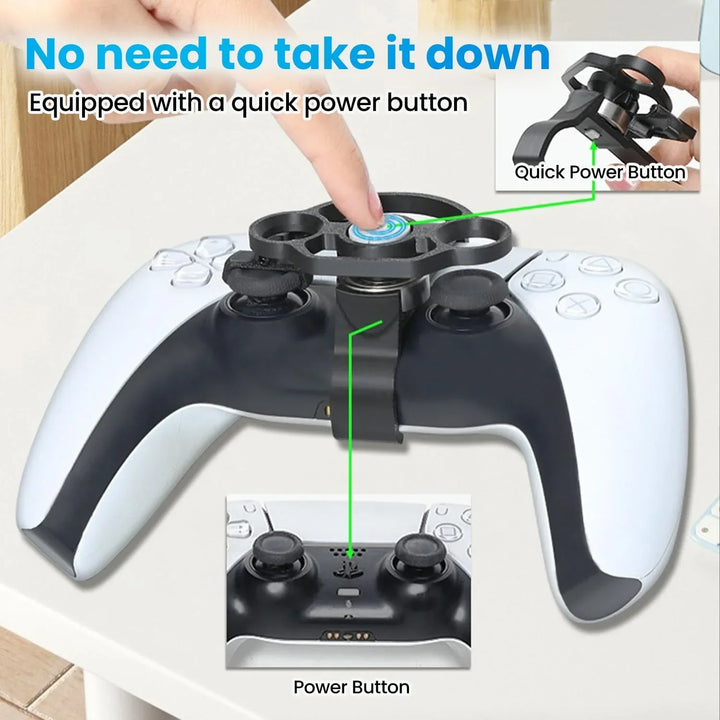 PS5 Controller Mini Steering Wheel Racing Gamepad Accessory 360 Degree Rotation Enhanced Gameplay Summer 2026 Gift