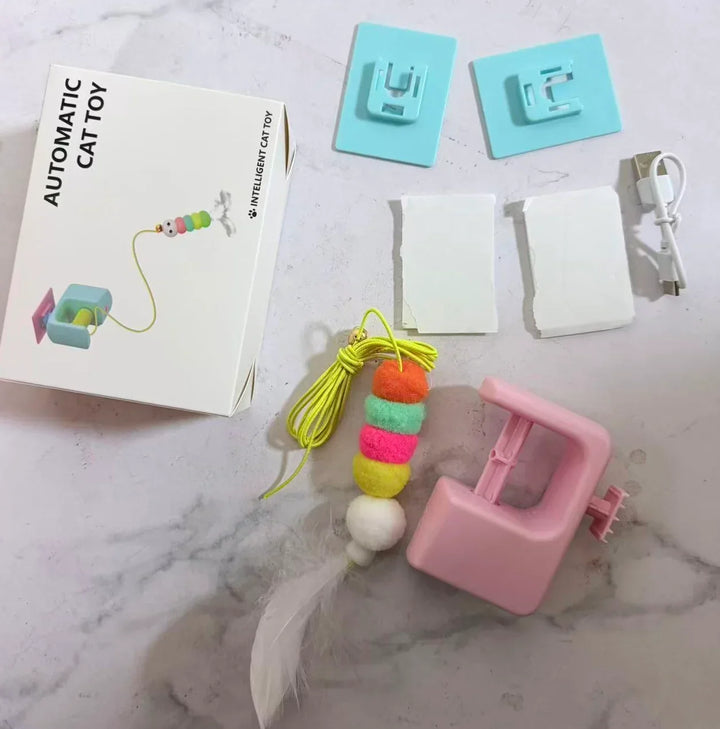 Rechargeable Cat Toy Interactive Hanging Door Bird Toy With Elastic Rope Stress Relief For Cats TikTok Viral Fall 2026
