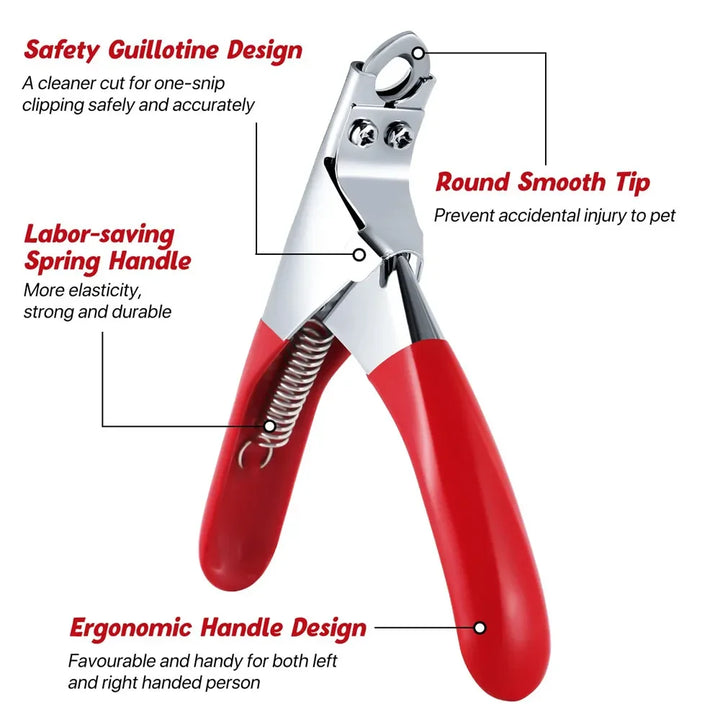 Stainless Steel Pet Nail Clipper - Dog &amp; Cat Grooming Tool for Small to Medium Pets, Nail Care
