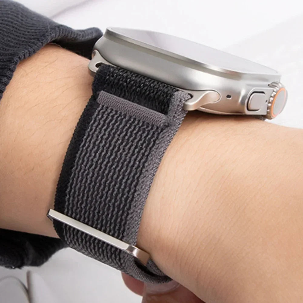 Nylon Trail Loop Apple Watch Band - Breathable Sport Strap for Ultra 3 2, Series 11 10 9 8 7 41-49mm