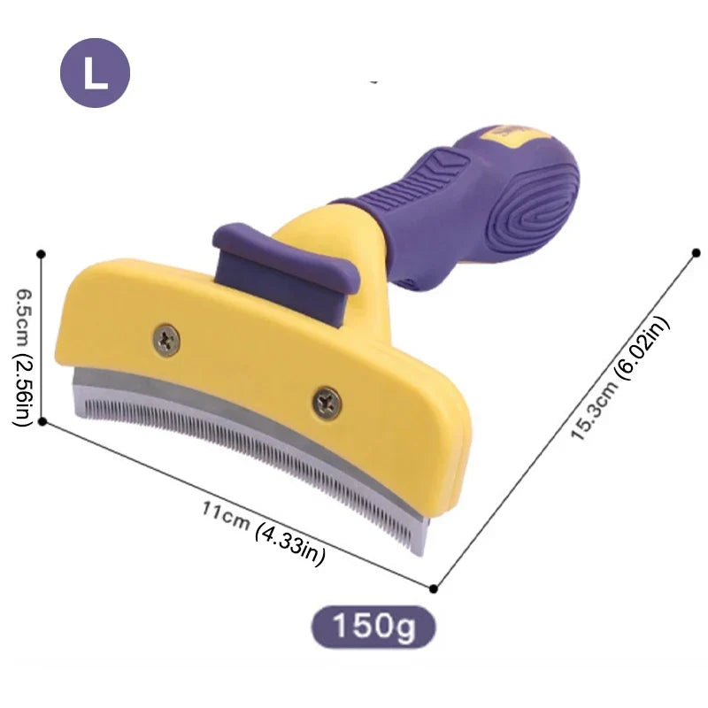 Stainless Steel Pet Grooming Brush - Anti-Lice Comb for Dogs &amp; Cats, Hair Care Supplies