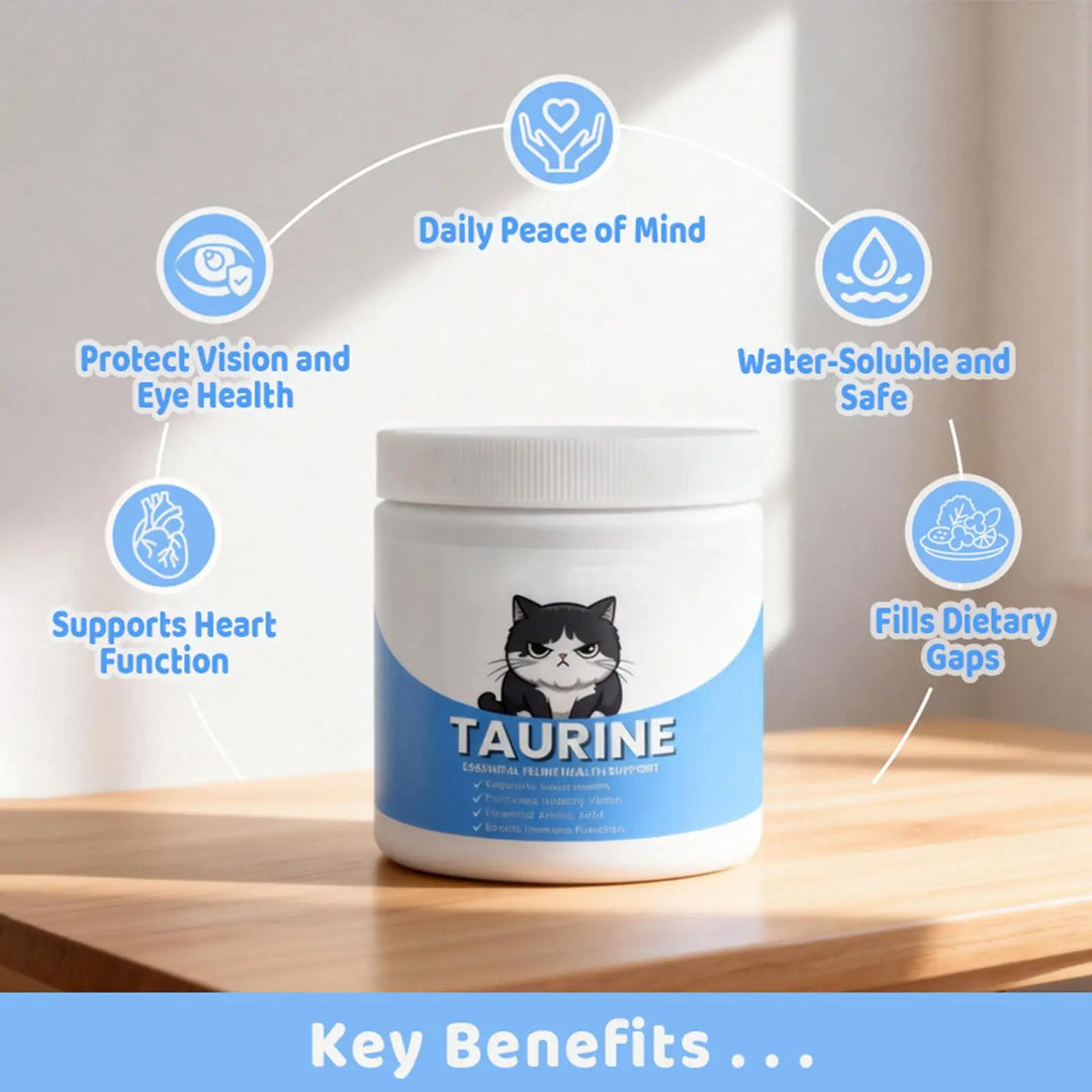 Taurine Powder Supplement for Cats 200ml – Heart Support Immune Eye Health Organic Kitten Formula 2026