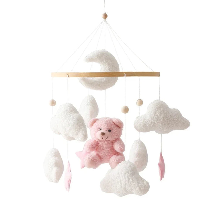 Baby Crib Mobile Wooden Nursery Newborn Sensory Toys