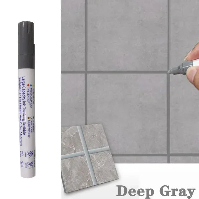 Waterproof Grout Pen Tile Marker Permanent Seam Repair Bathroom Kitchen Floor Wall