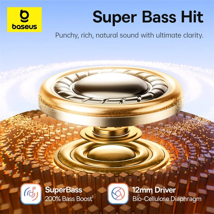 Baseus BC1 Open-Ear Clip Earbuds Bluetooth 6.0 – 4-Mic Noise Cancellation Super Bass IP55 Sports 2026