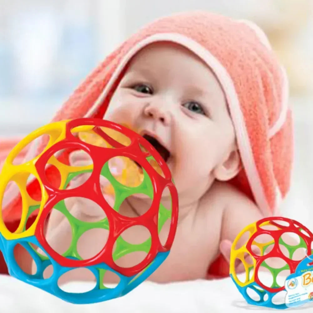 Baby Rattle Teether Ball Newborn Sensory Toys Soft Safe