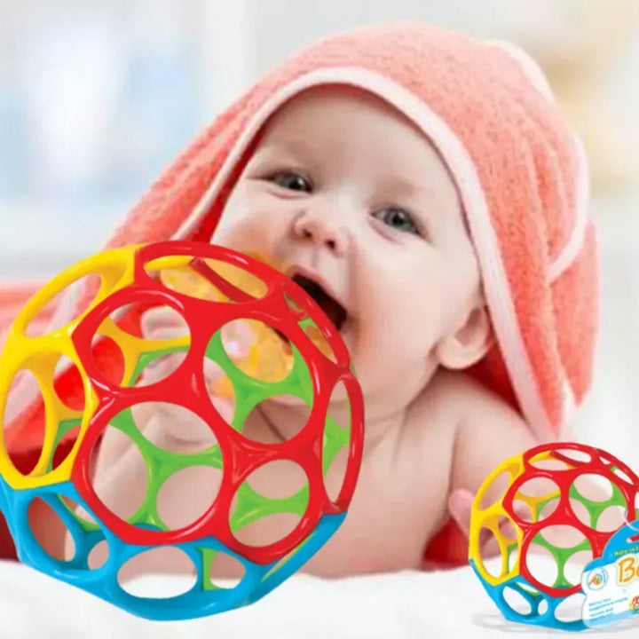 Baby Rattle Teether Ball Newborn Sensory Toys Soft Safe