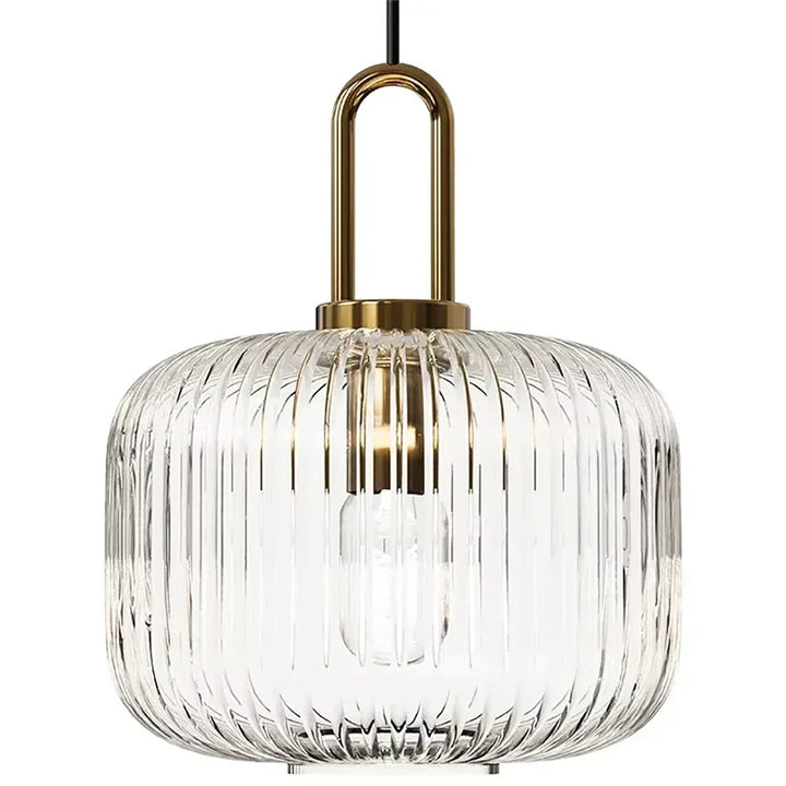 Japandi Glass Pendant Light Japanese Nordic Hanging Lamp Warm