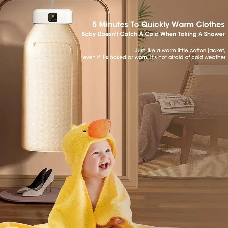 Mini Portable Electric Dryer - Foldable Fast Drying Household Cabinet for Travel
