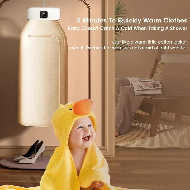Mini Portable Electric Dryer - Foldable Fast Drying Household Cabinet for Travel