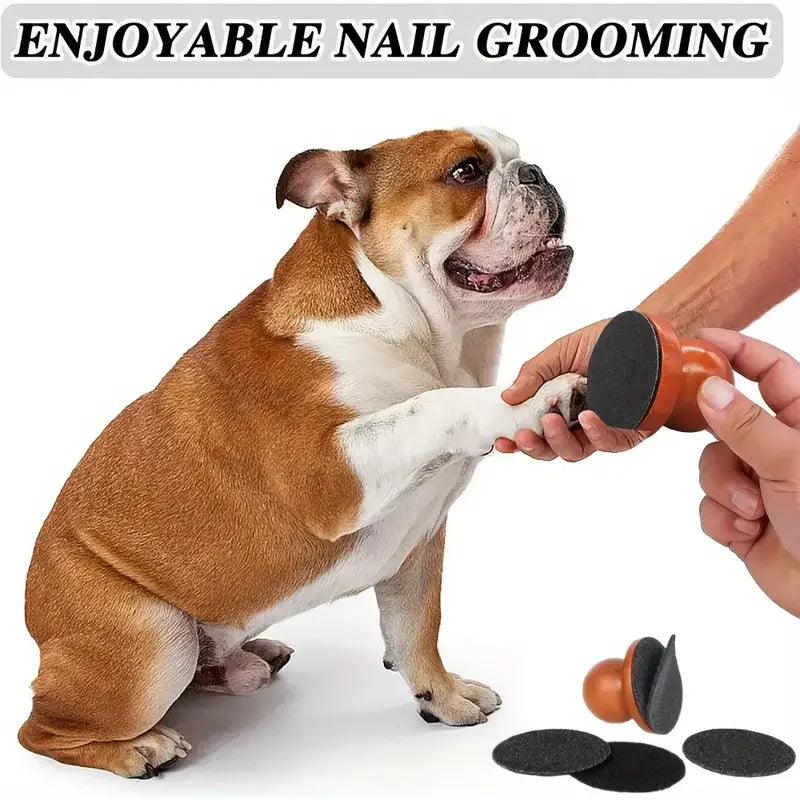 Wooden Dog Nail Scratching Board – Manual Pet Claw File Grinding Care Tool for Puppy Outdoor Indoor 2026