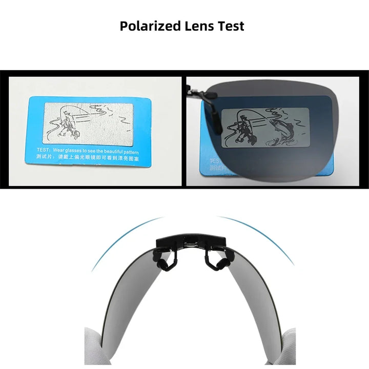 Clip-On Sunglasses Polarized Square Frames UV400 Anti-Glare Night Driving Summer 2026 Trend
