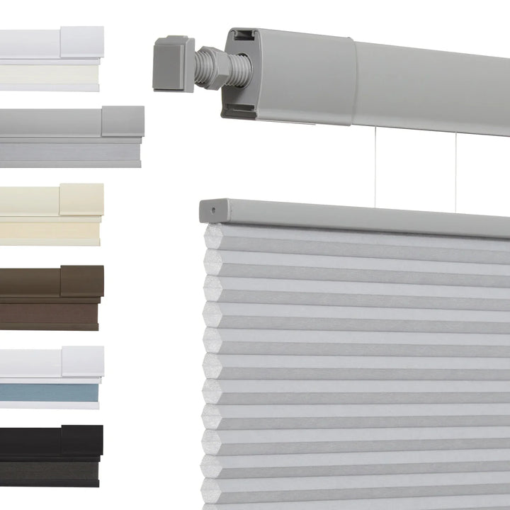 No Drill Honeycomb Blinds Cordless Thermal Insulated 1" Cell Fabric