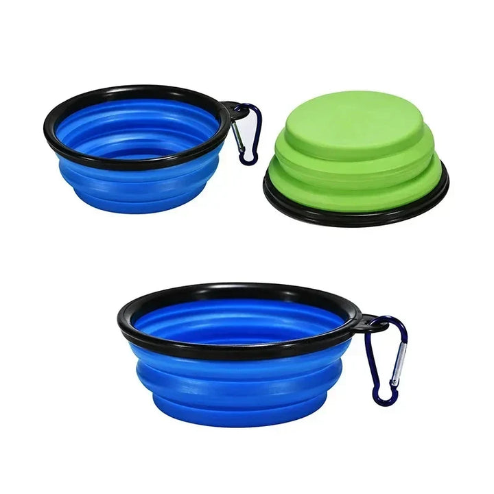350ml Pet Folding Bowl - Portable Dog &amp; Cat Food Water Bowl