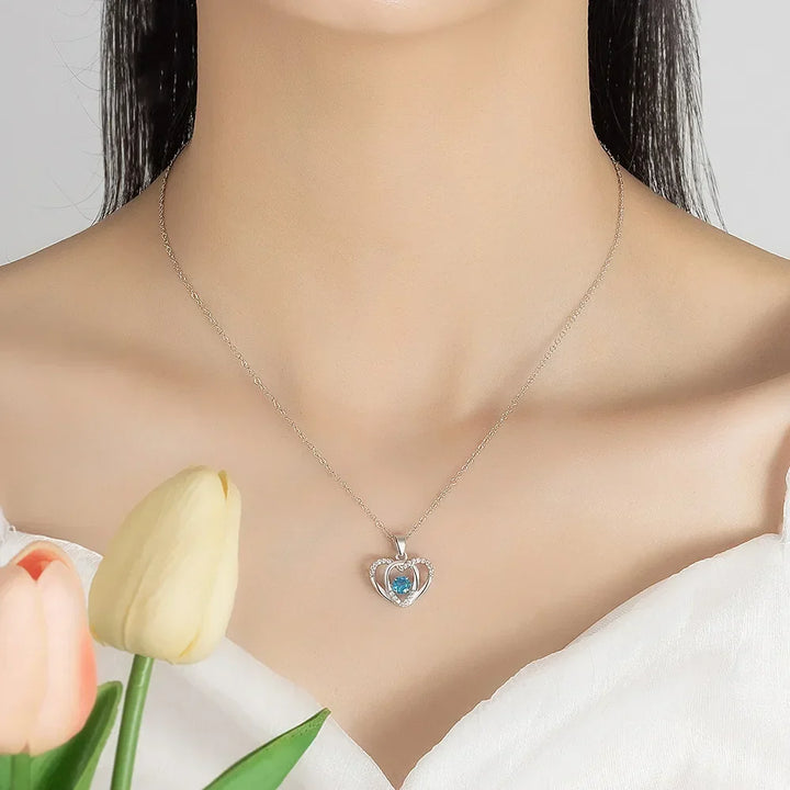 Sterling Silver Necklace Heart Shaped Pendant Minimalist jewellery Holiday Gifts 2026 Gift-Ready