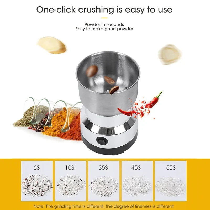 Coffee Grinder Mini Electric Stainless Ultrafine 300ml