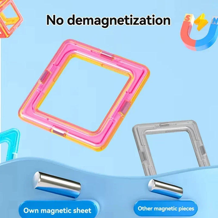 Magnetic Building Blocks Set for Kids, 30-168PCS Educational Magnetic Tiles for Creative Learning and Imaginative Play
