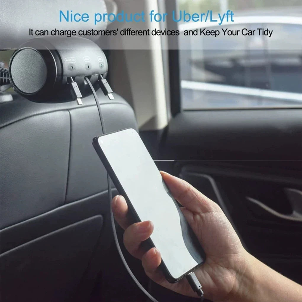 Car Charger With Retractable Cord – 3 In 1 Fast Charging Station For Phones And Tablets, Summer Road Trip 2026