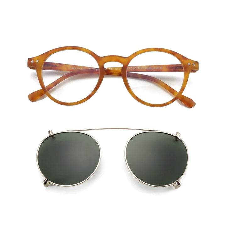 Clip On Sunglasses Retro Round Frames Anti Blue Light Polarizing Clip Ons Summer 2026
