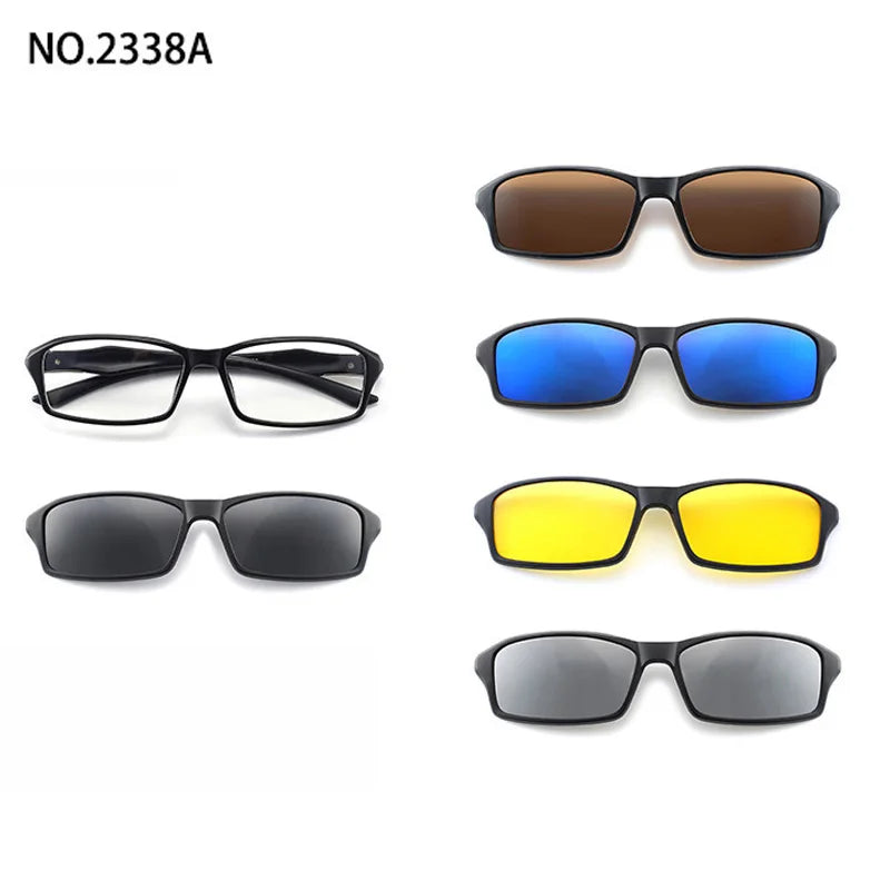 Magnetic Clip Sunglasses Interchangeable Lens Set 5 Lenses Polarized Prescription Ready Summer 2026 Gift