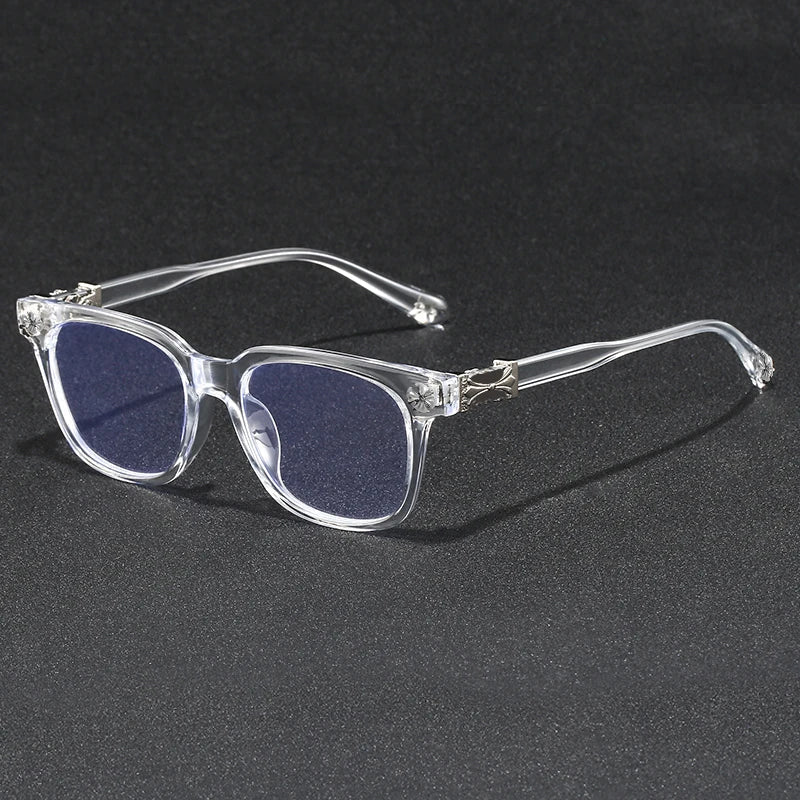 Blue Light Blocking Glasses - Oversized Frame Computer Eyewear With Rhinestone Decor, Fall 2026 Trend Gift