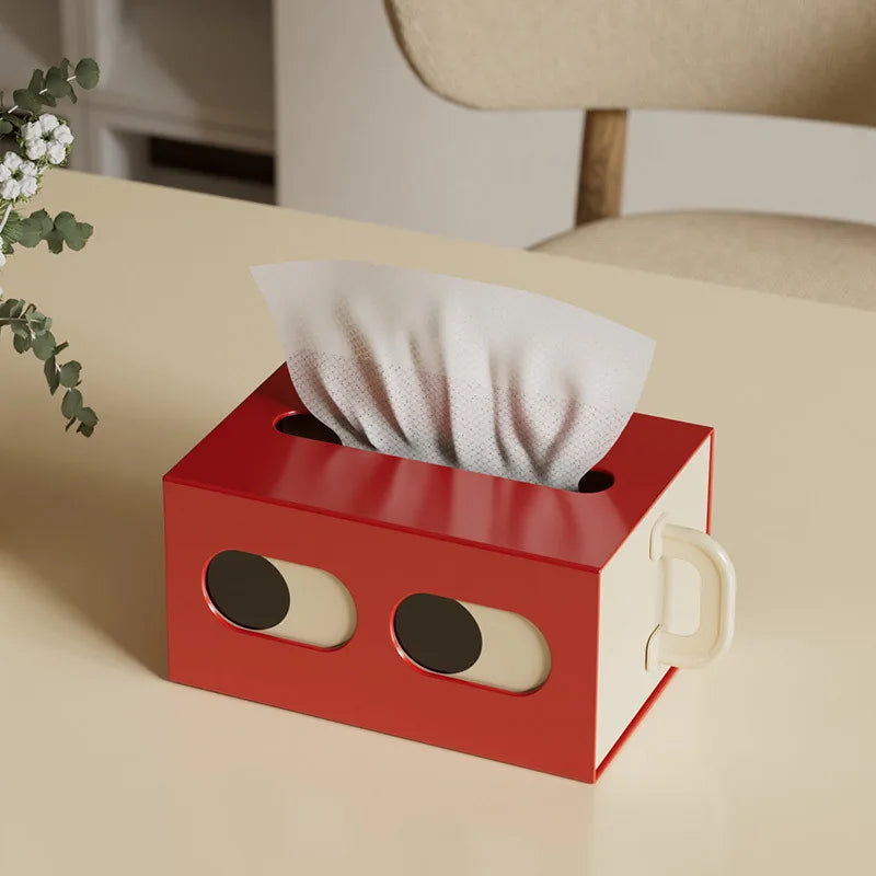 Tissue Box Red Organizer – Modern Paper Storage Box For Table Decor, Summer 2026 Gift Idea