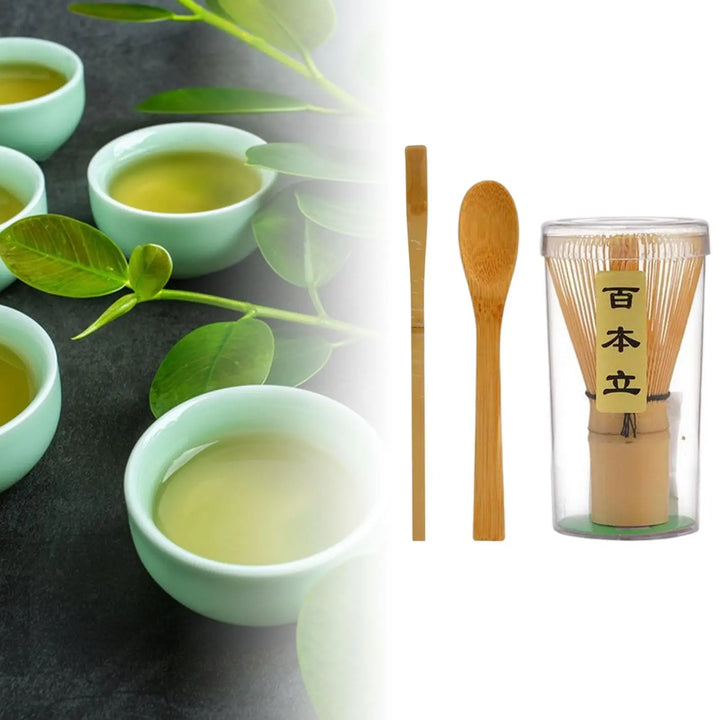 Bamboo Matcha Whisk Starter Kit Ceremonial Tea Eco Gift