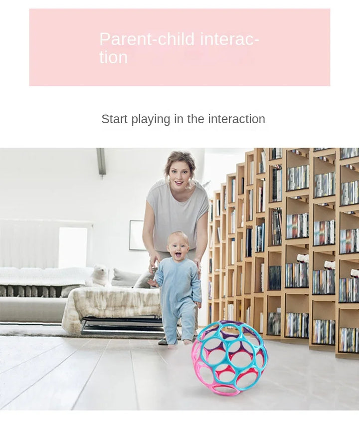 Baby Rattle Teether Ball Newborn Sensory Toys Soft Safe