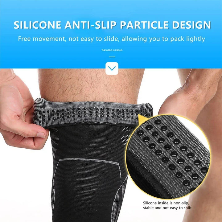 Full Leg Compression Sleeve Long Knee Support for Cycling Hiking Basketball – Pair 2026