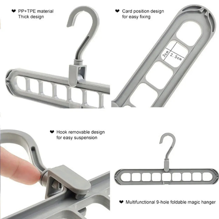 Multi-Function 360 Rotating Hanger - Home Organizers for Clothes, Scarves &amp; Shawls
