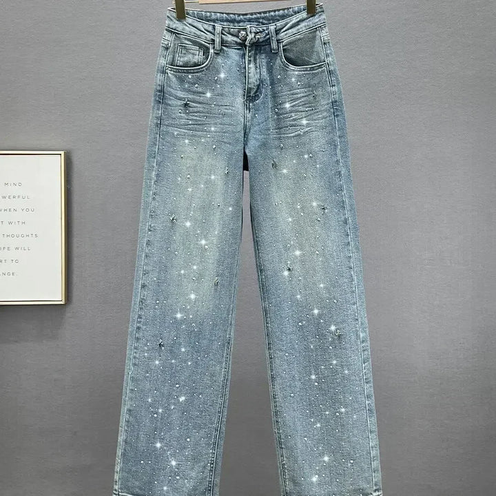 Loose Fit Casual Pants for Women in Blue, Breathable Cotton Polyester, Everyday Comfort Pants
