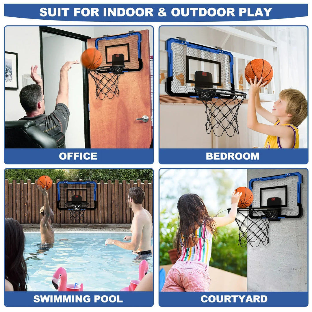 Basketball Hoop For Kids Wall Mounted Mini Backboard Set Indoor Outdoor Play Back To School 2026 Gift