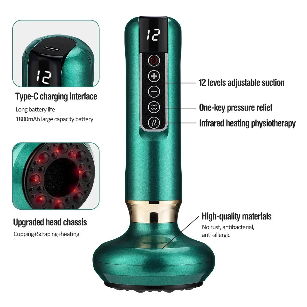 Cupping Device Massage Vacuum Therapy 6 and 12 Levels Back Meridians TikTok Viral Fall 2026 Anti Cellulite Heating