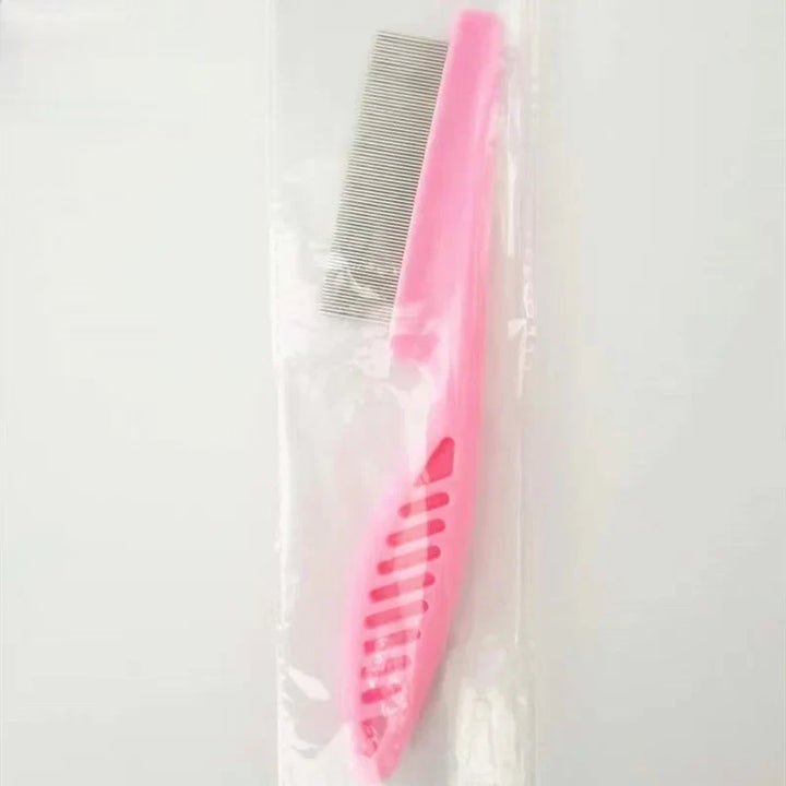 Stainless Steel Pet Grooming Comb - Flea &amp; Shedding Brush for Cats &amp; Dogs, Massage Tool