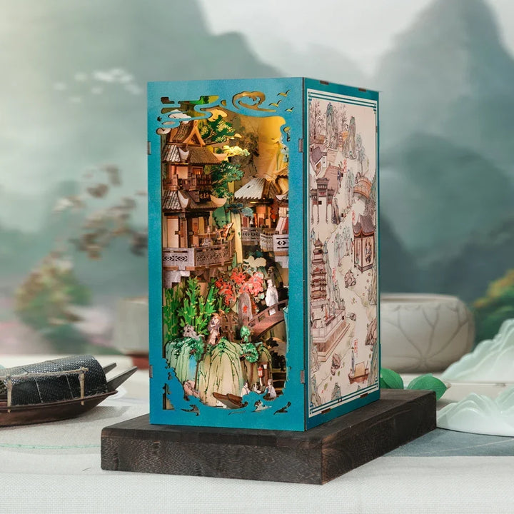 Antiquity Book Nook Doll House Kit with Touch Light 3D Puzzle Toy