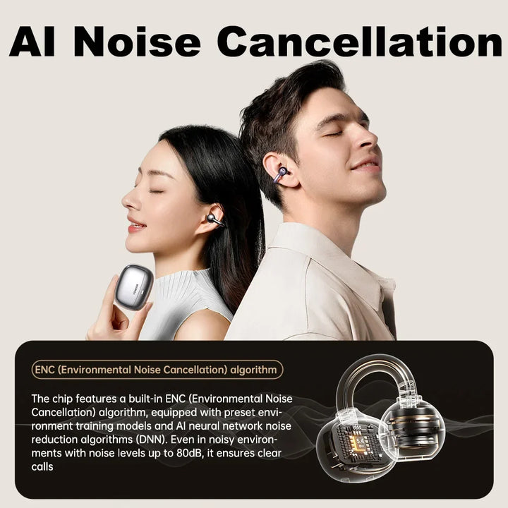 Bone Conduction Open Ear Bluetooth Earbuds Sports Gym