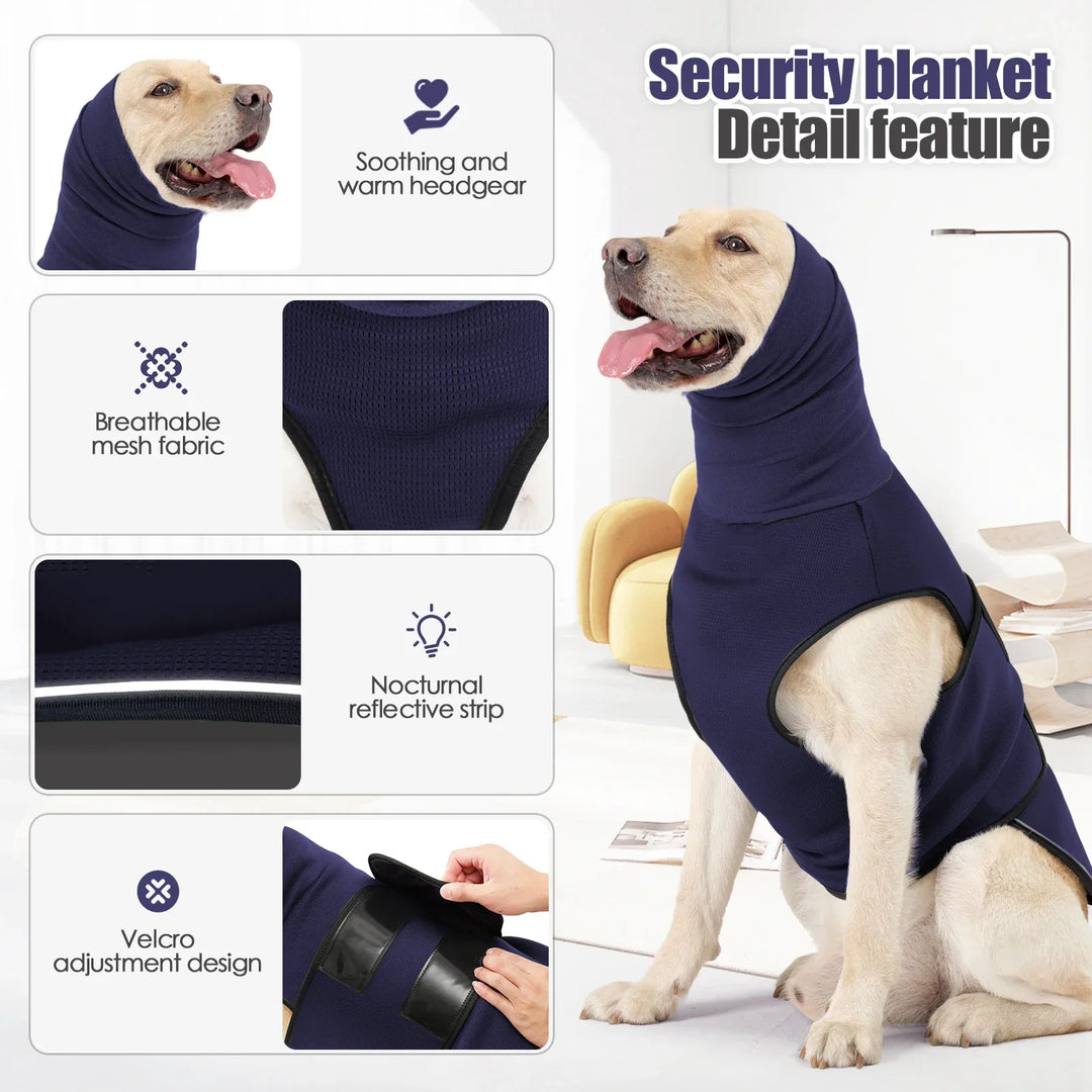 Dog Anxiety Vest Calming Coat TikTok Viral All Seasons Thunder and Fireworks Relief For Pets