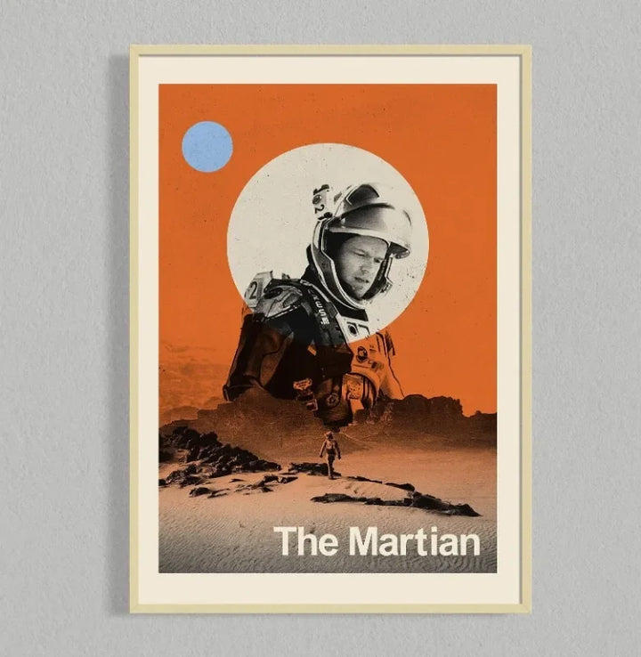 Retro Movie Poster Canvas Collage Mid Century Wall Art