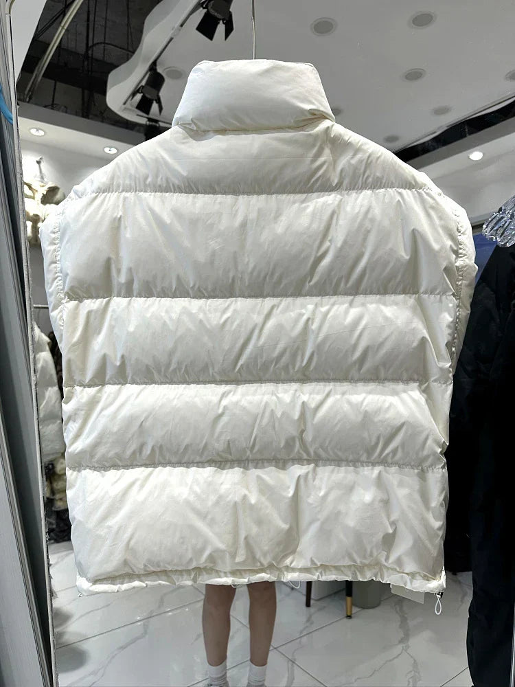 Insulating Women’s Down Vest - Cropped, Duck, Winter