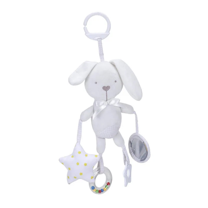 Elephant Plush Rattle Newborn Sensory Toys Soft Bell