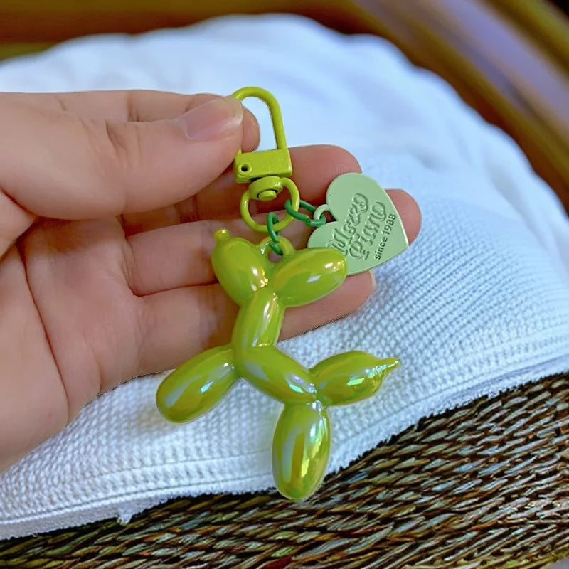 Balloon Dog Keychain Resin Cute Bag Pendant Fall 2025 Gift