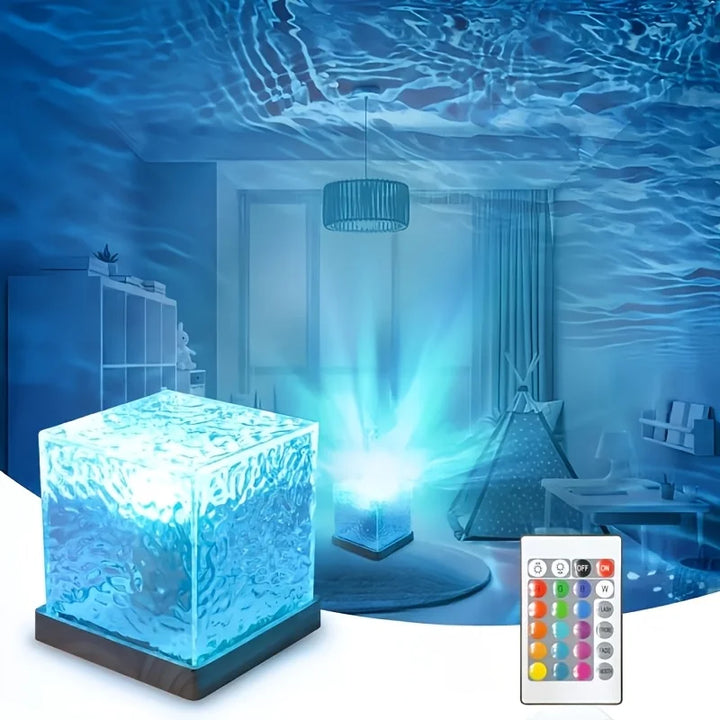 Projection Light Ocean Wave Aurora LED Night Light With Remote USB Powered Dimmable Rotating Fall 2026 Gift Idea