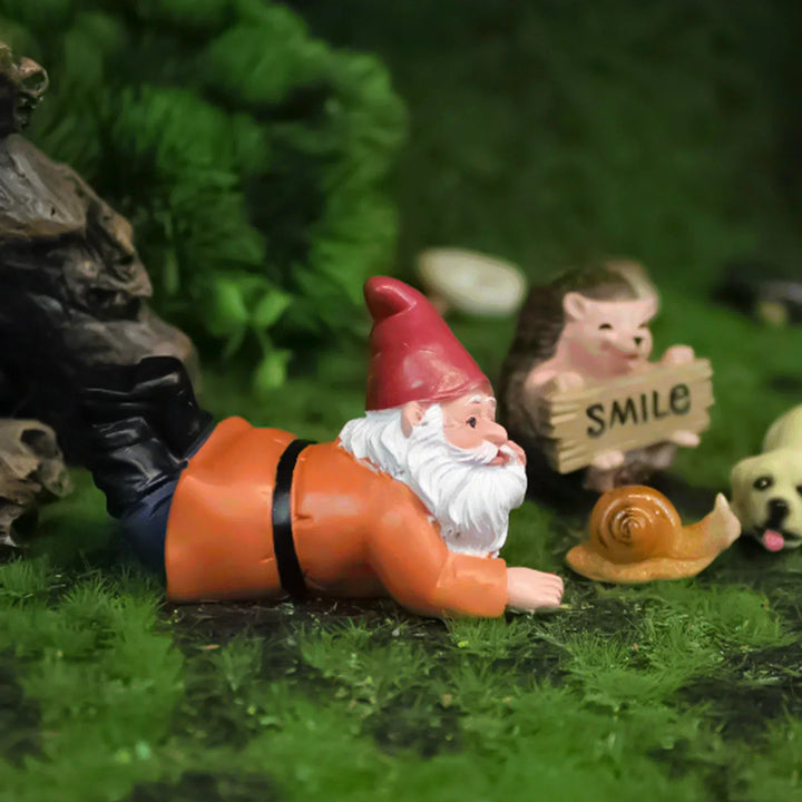 Resin Garden Statue Gnome Ornament For Yard Patio Lawn Decor Outdoor Holiday Decoration