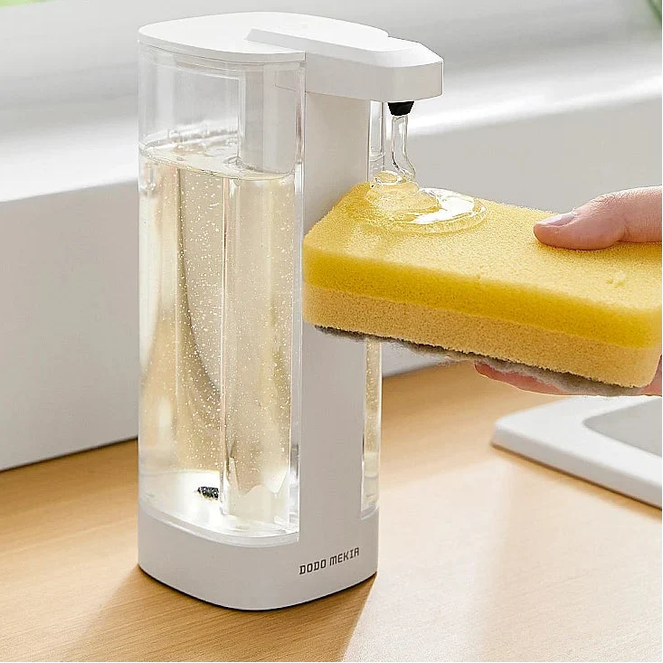 Automatic Dishwashing Machine Sensor Hand Sanitizer Dispenser - Intelligent Kitchen Soap Dispenser with Adjustable Liquid Output