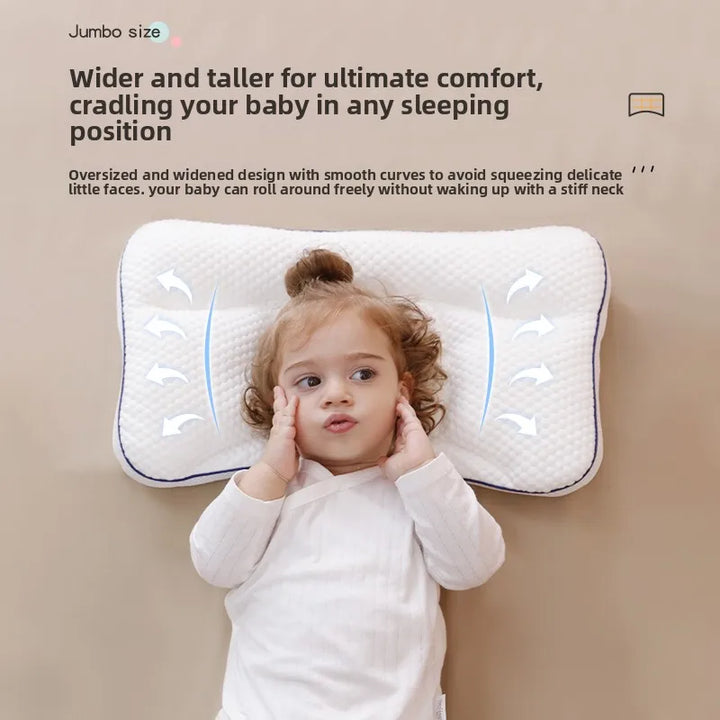 Baby Neck Support Pillow – All-Season Cotton Sleeping Pillow for Toddlers &amp; Kindergarten Kids