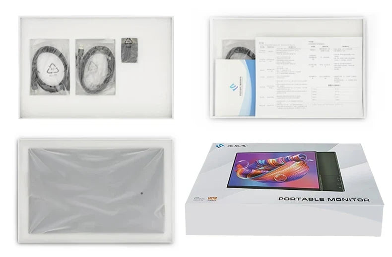 OLED 13.3 Portable Monitor Metal Frame Travel Display
