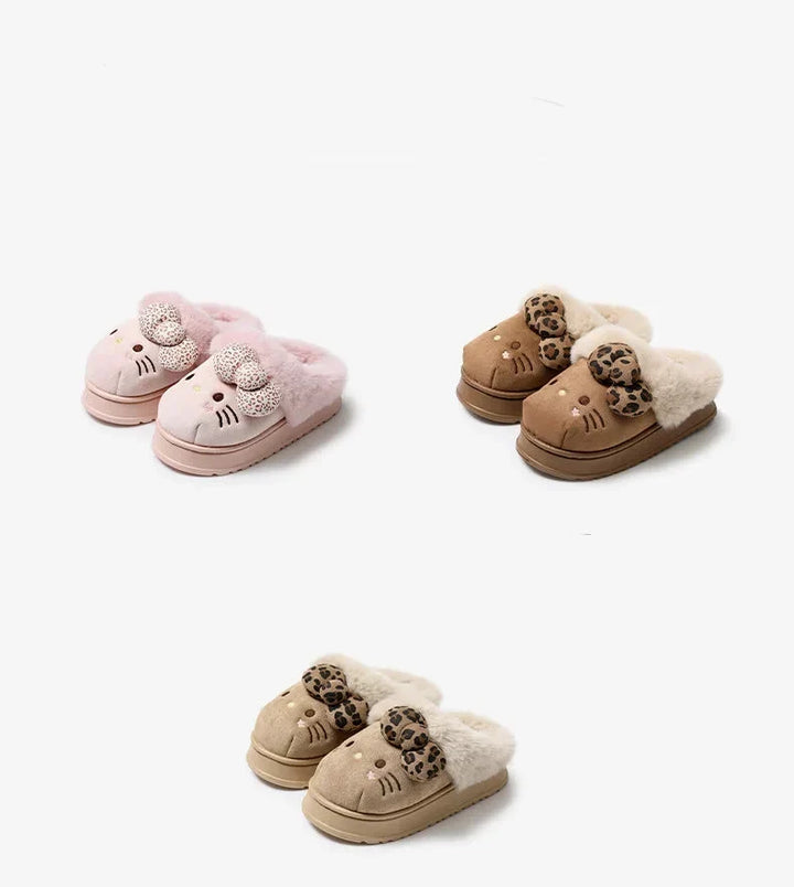 HK Plush Winter Slippers for Women