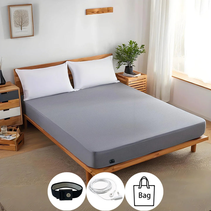 Earthing Fitted Sheet Ten Percent Silver Fiber Grounding