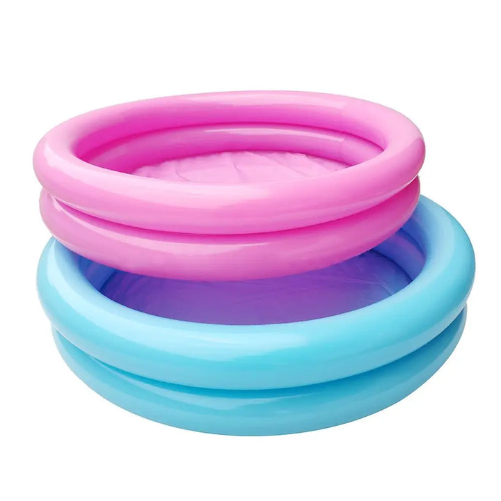 Inflatable PVC Garden Pool for Kids 0-3 Years, Round 60x14cm Puncture Resistant Summer Water Play Basin